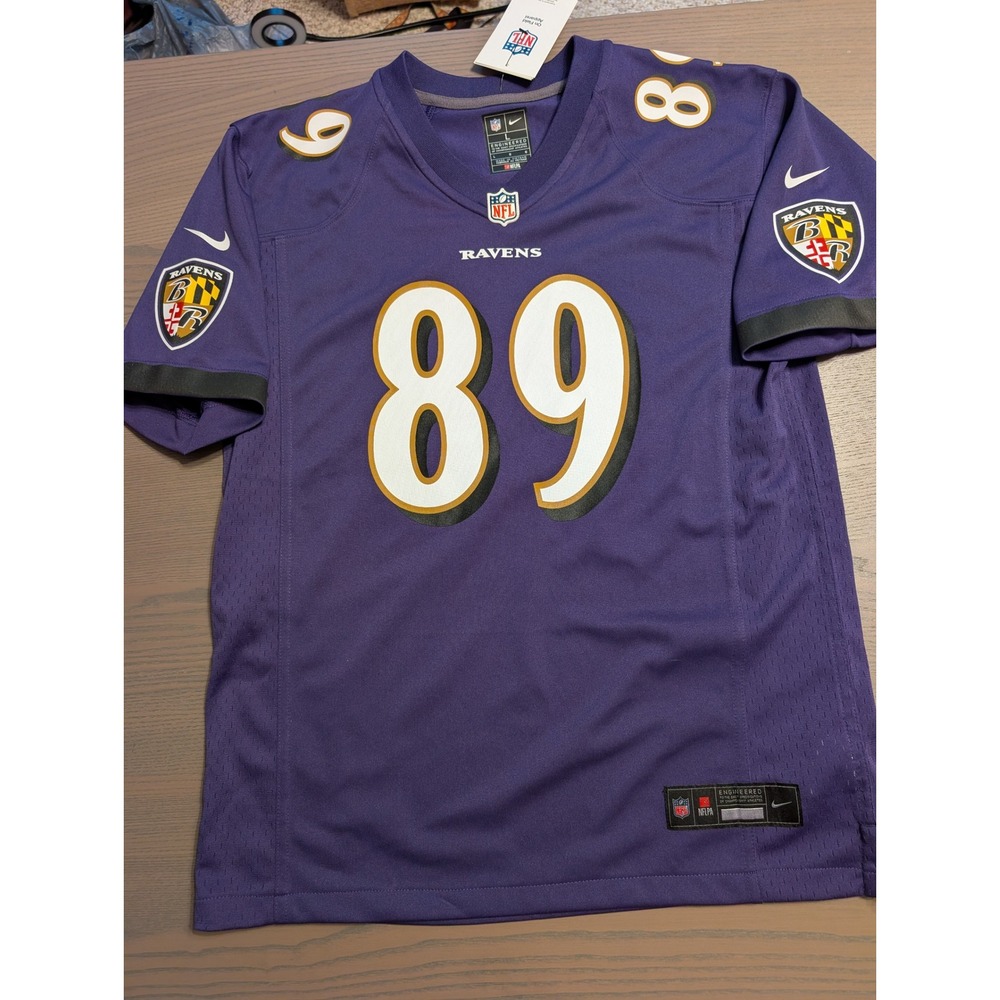 NEW Nike Baltimore Ravens Mark Andrews 89 Jersey Kids Large 14/16 Purple